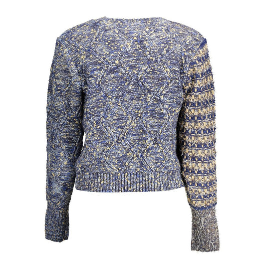 Desigual Blauer Polyesterpullover