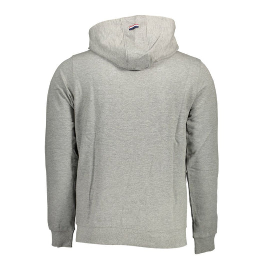 US POLO ASSN. Grauer Baumwollpullover für Herren