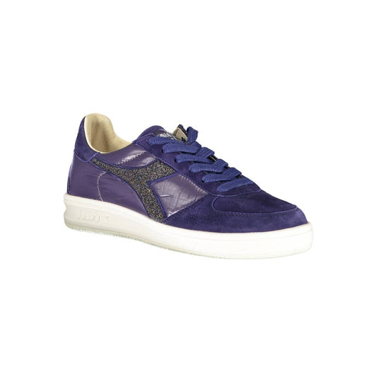 Diadora – Blauer Stoff-Sneaker