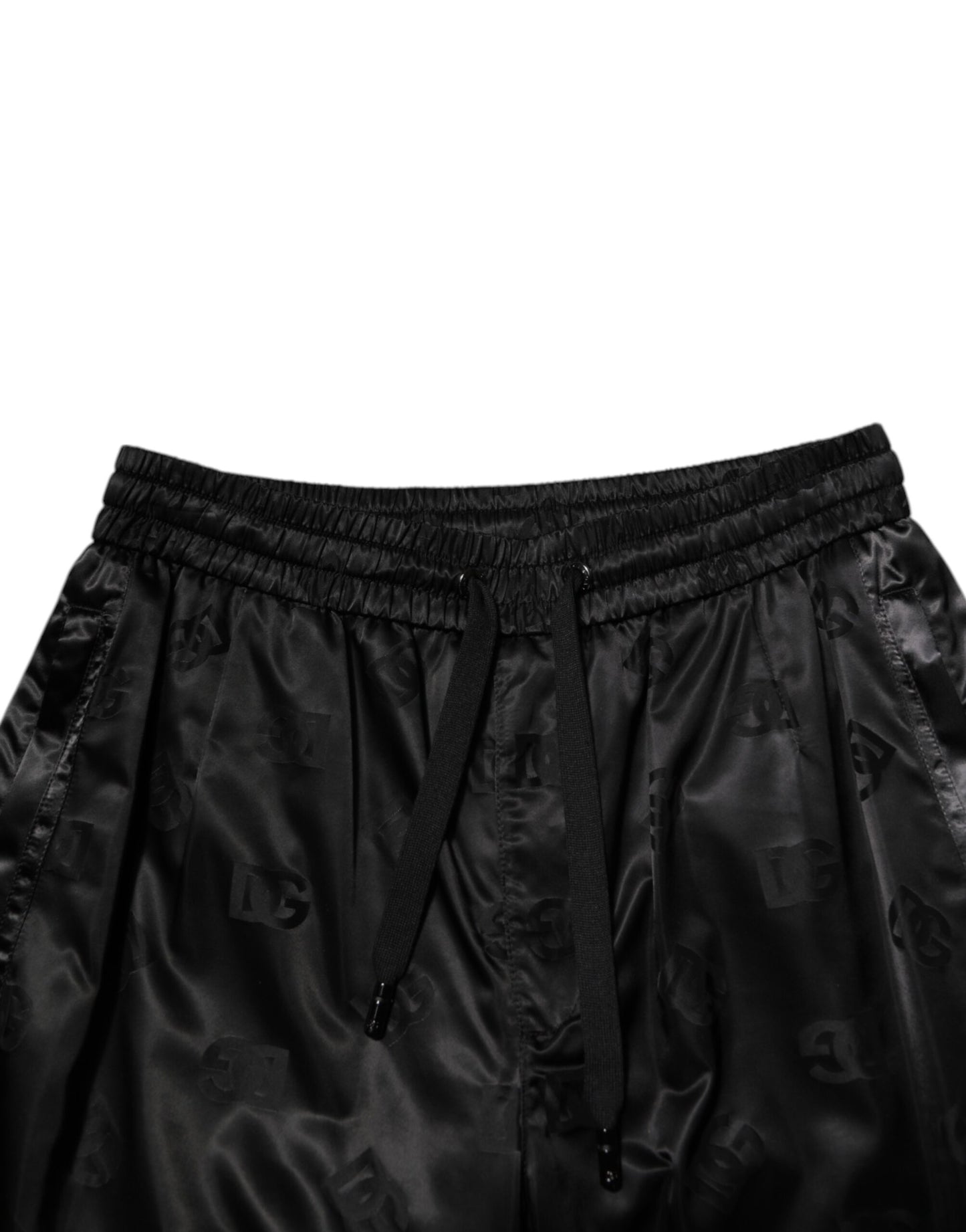 Dolce & Gabbana Schwarze Jogginghose mit DG-Logo-Print für Herren