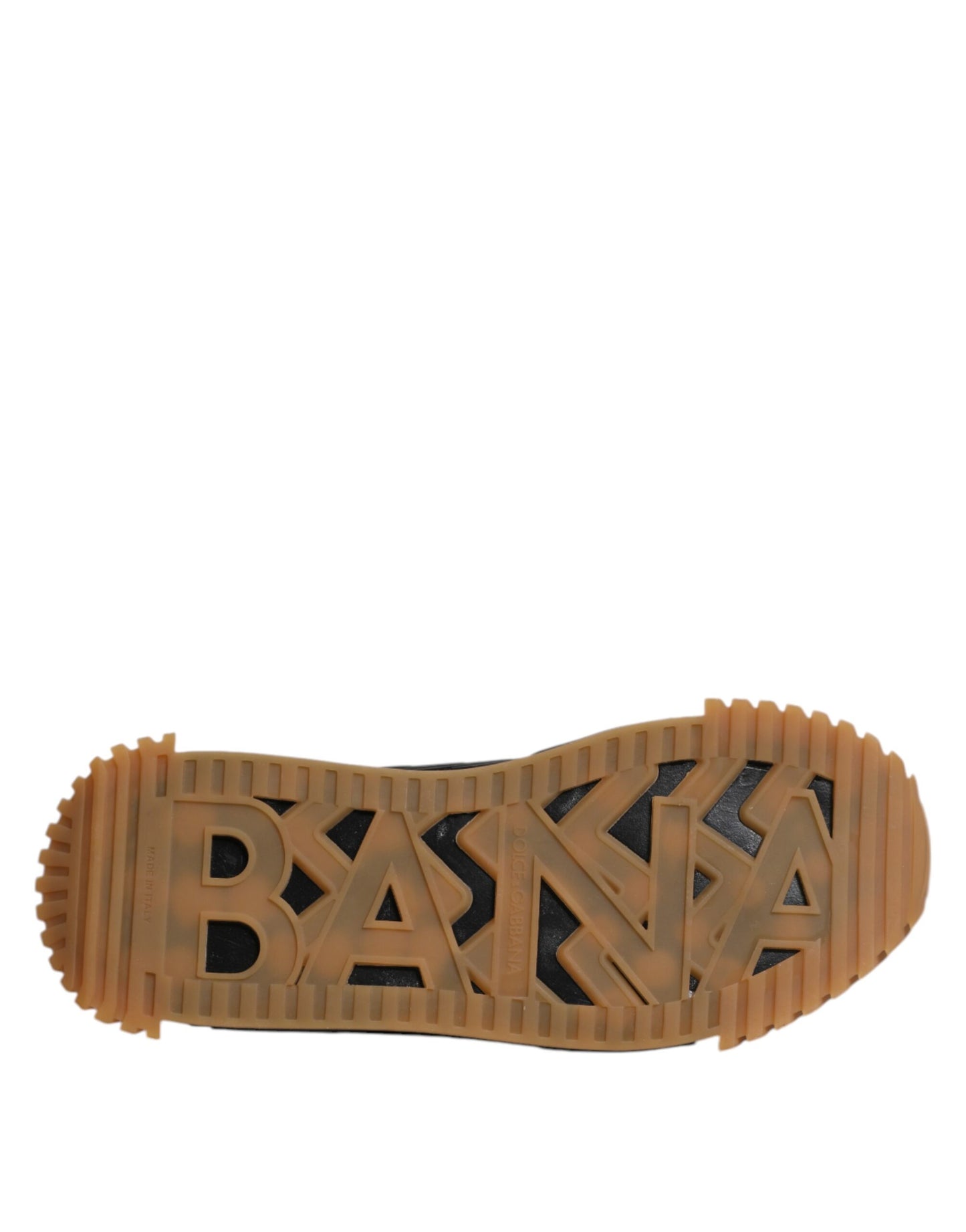 Dolce & Gabbana – Schwarze, niedrige NS1-Sneaker mit Logo und Schnürung