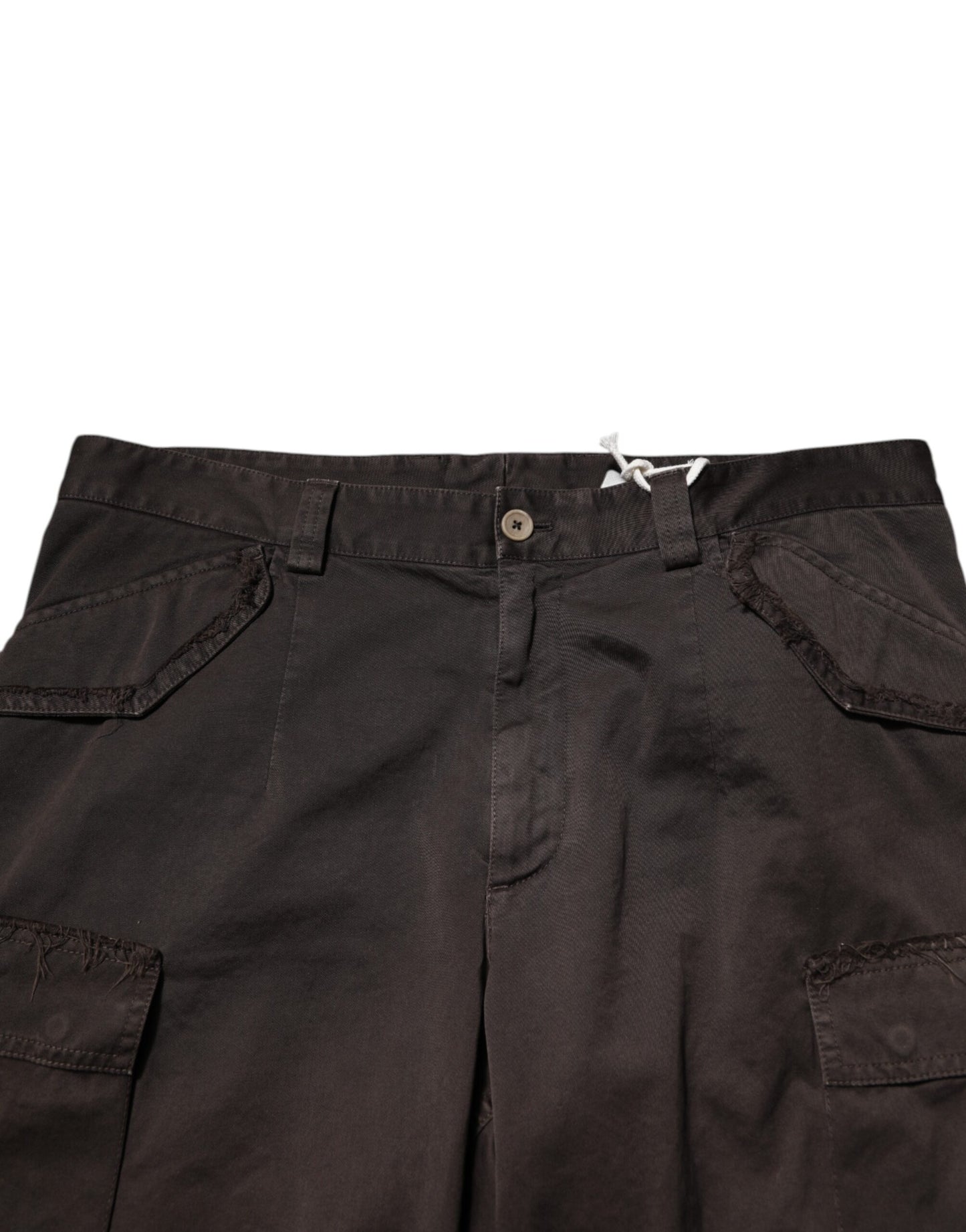 Dolce & Gabbana Braune Cargohose aus Baumwollstretch für Herren
