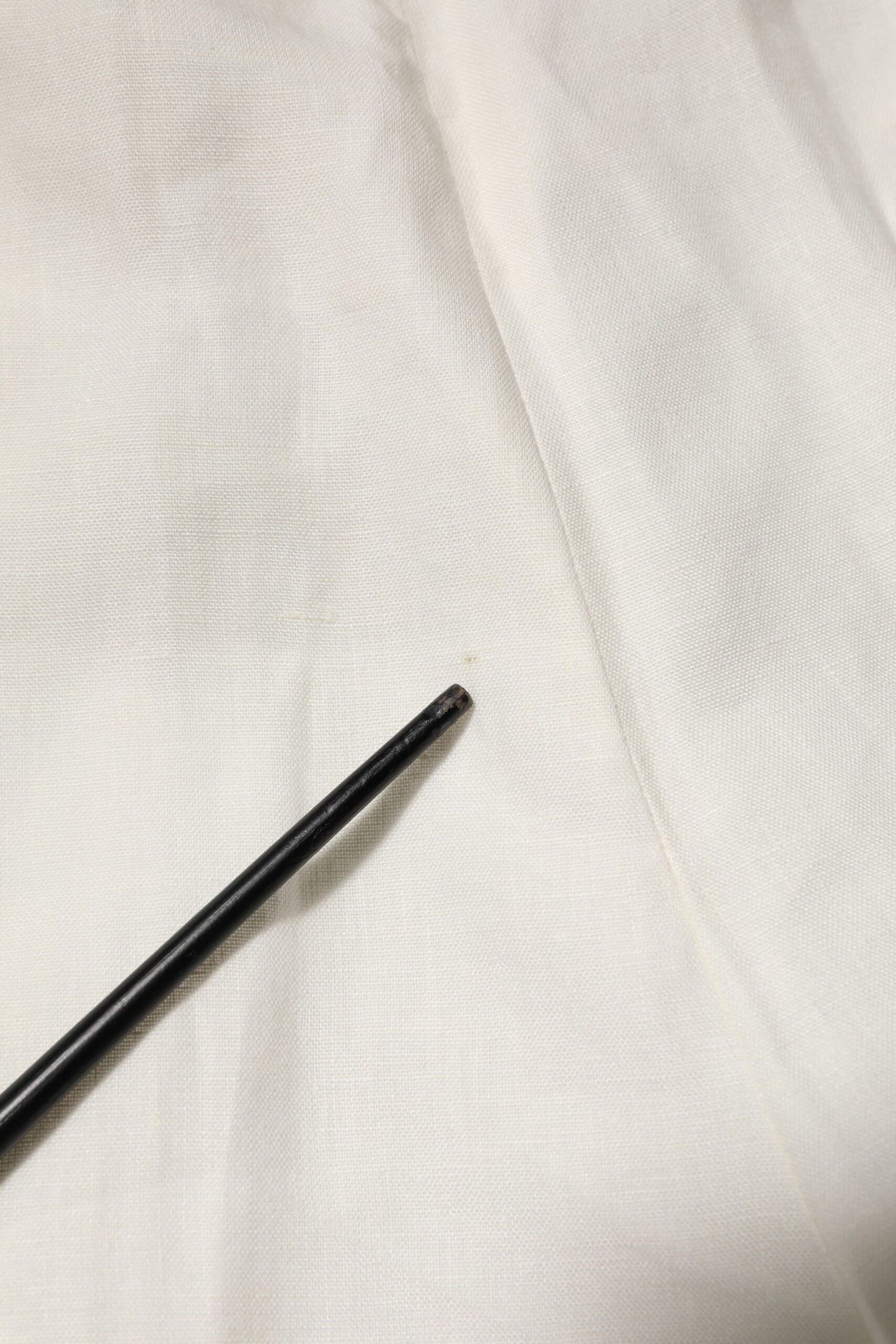 Dolce & Gabbana – Cremefarbene, schmale, formelle Leinenhose