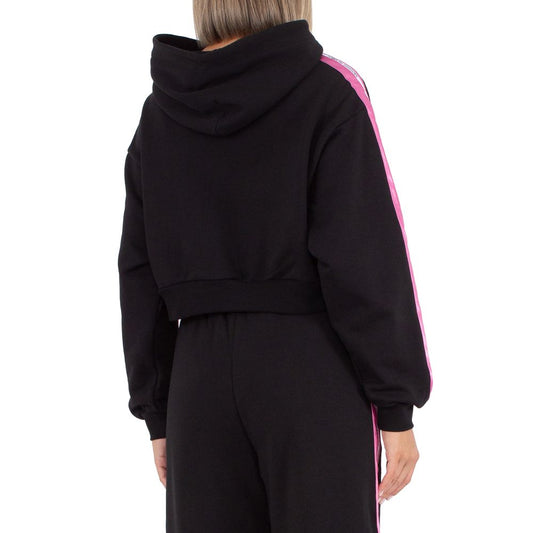 Comme Des Fuckdown Damen-Kapuzenpullover aus schwarzer Baumwolle