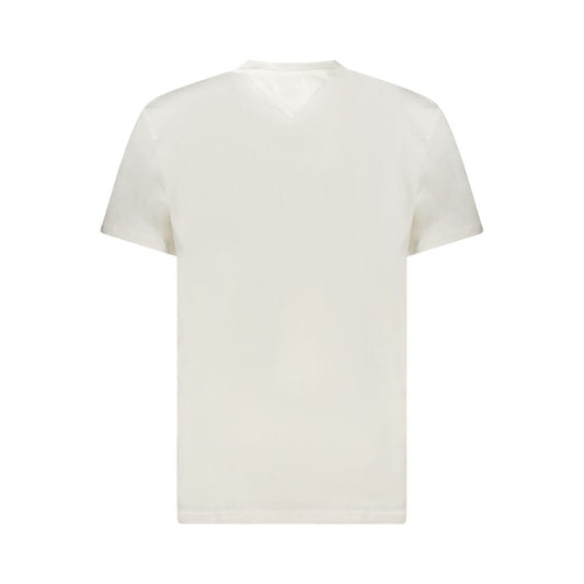 Tommy Hilfiger – Weißes Herren-T-Shirt aus Baumwolle