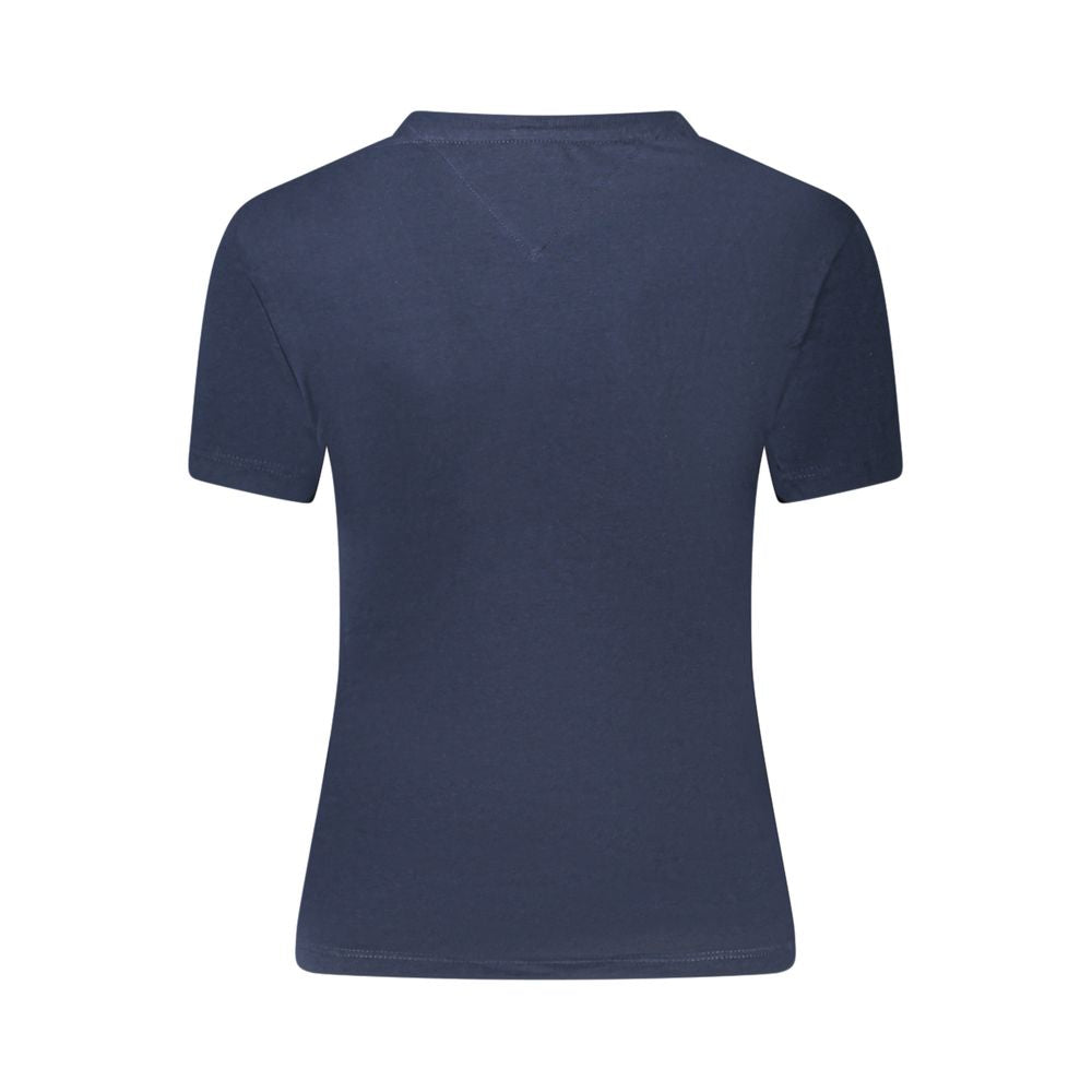 Tommy Hilfiger Damen-T-Shirt aus Baumwolle, Blau