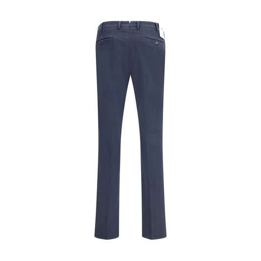 PT Torino Blue Cotton Casual Pants