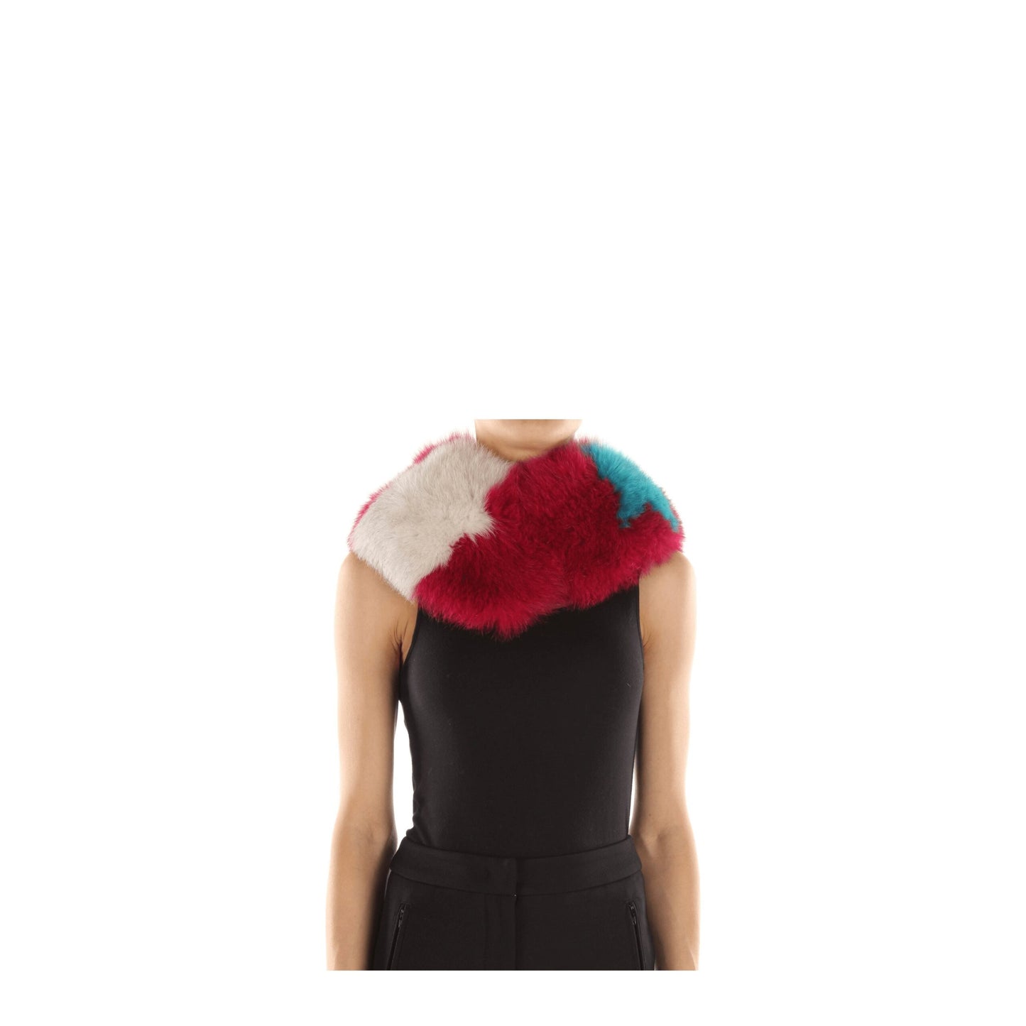 Herr Frau Hemd Rosa Pelz-Foulard