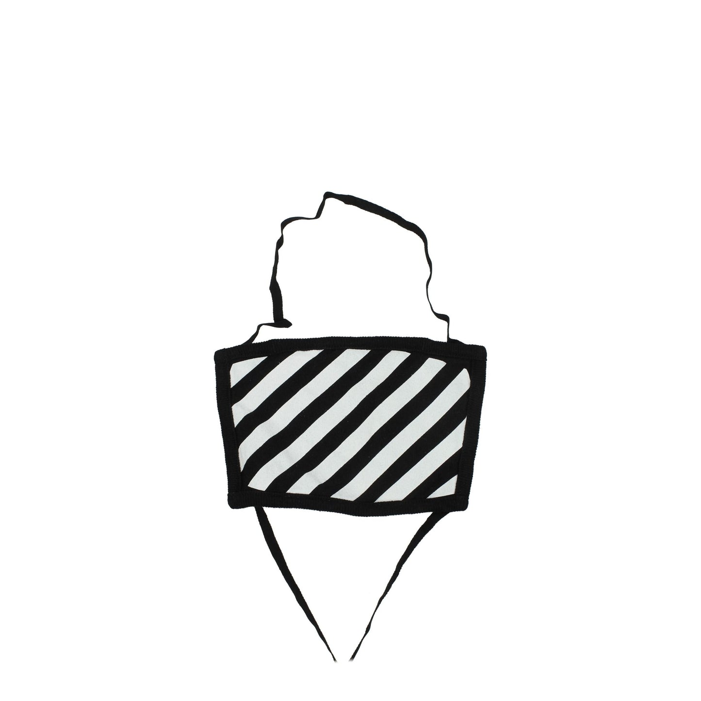 Off-White Schwarze Baumwoll-Gesichtsmaske