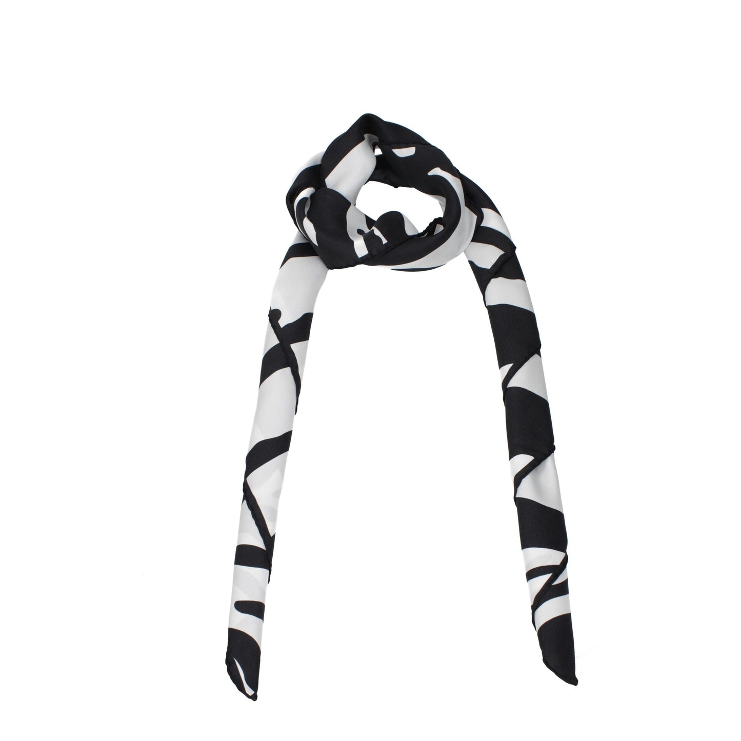 Dolce & Gabbana Black Silk Foulard