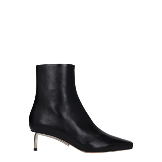 Off-White – Schwarze Lederstiefeletten