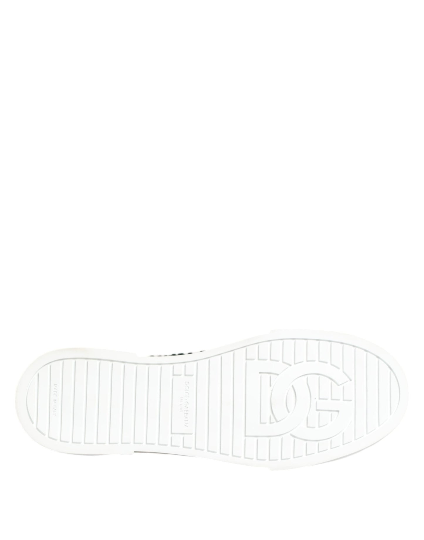 Dolce & Gabbana Grüne Portofino Kristall DG Logo Sneakers Schuhe