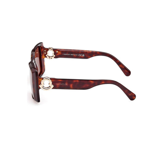 Moncler Brown Pantograph Damen Sonnenbrille