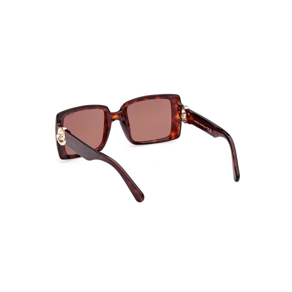 Moncler Brown Pantograph Damen Sonnenbrille