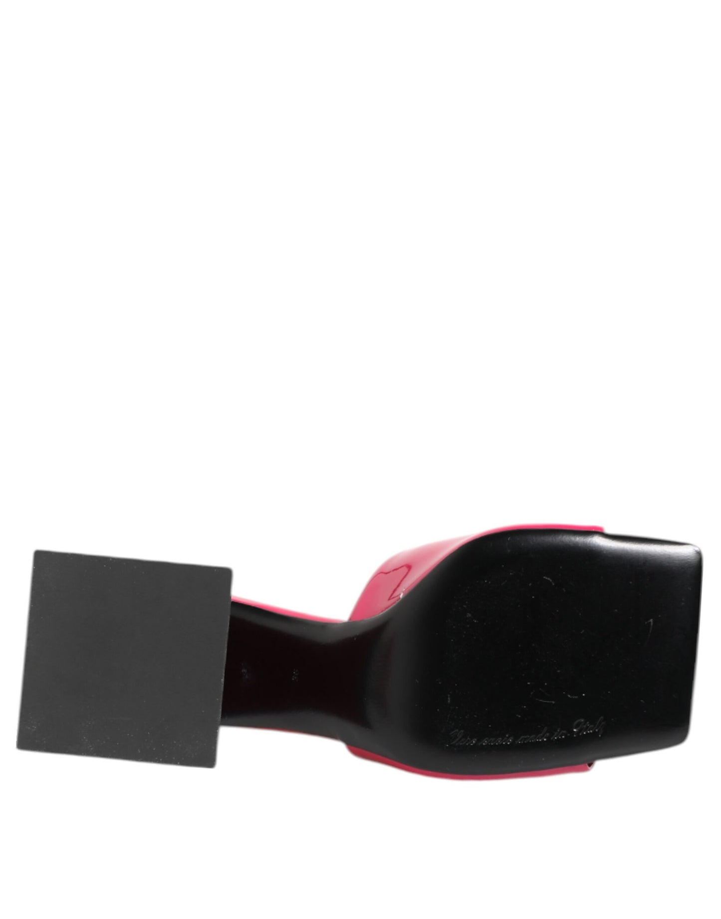 Dolce & Gabbana – Rosa Pantoletten mit offener Zehenpartie und Blockabsatz, Sandalen