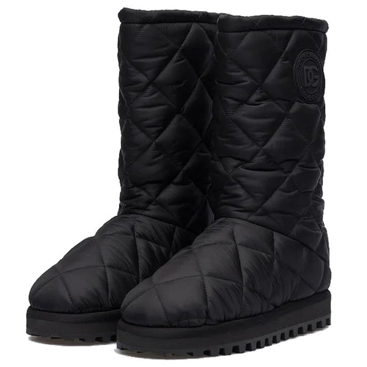 Dolce & Gabbana – Schwarze Nylonstiefel für Herren