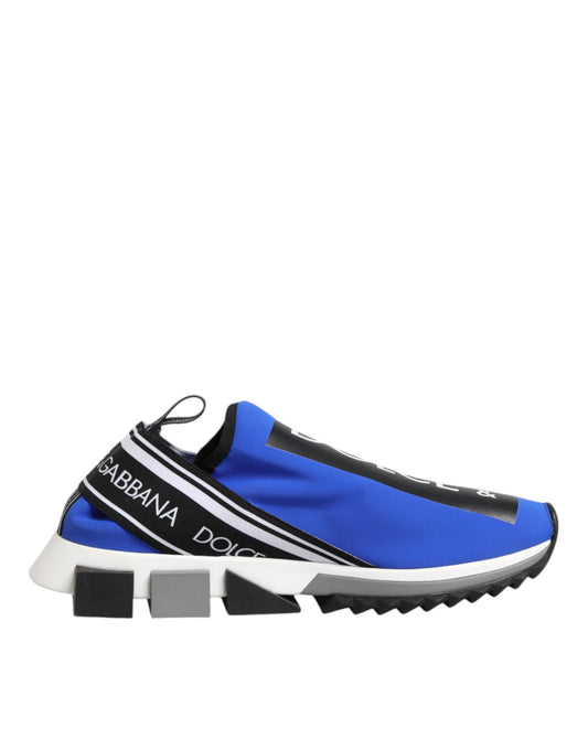 Dolce & Gabbana Blaues Logo Low Top Sorrento Sneakers Schuhe