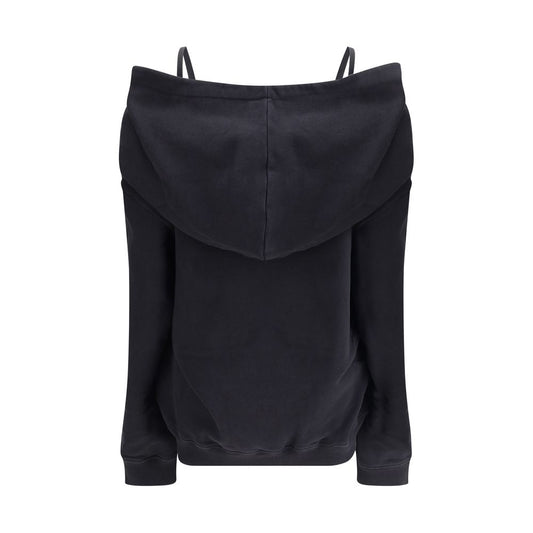 MM6 Black Cotton Sweatshirt