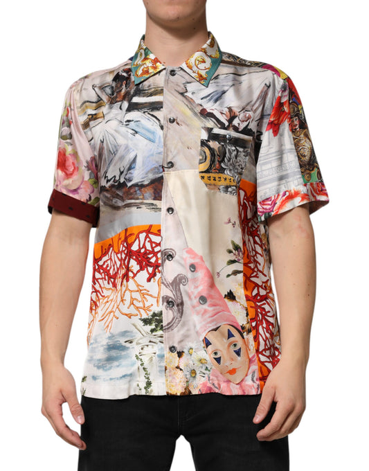 Dolce & Gabbana Hawaii-Freizeithemd mit mehrfarbigem Muschel-Print