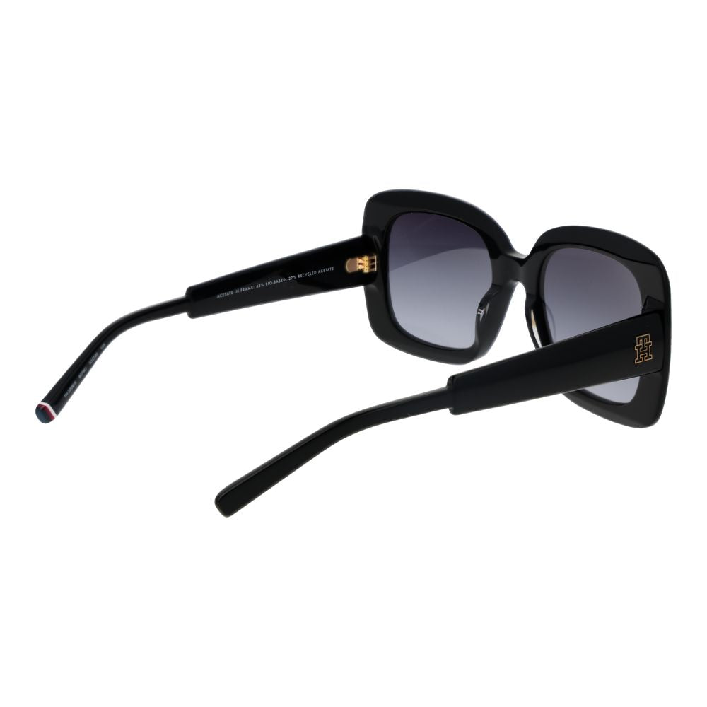 Tommy Hilfiger Schwarze Acetat-Sonnenbrille