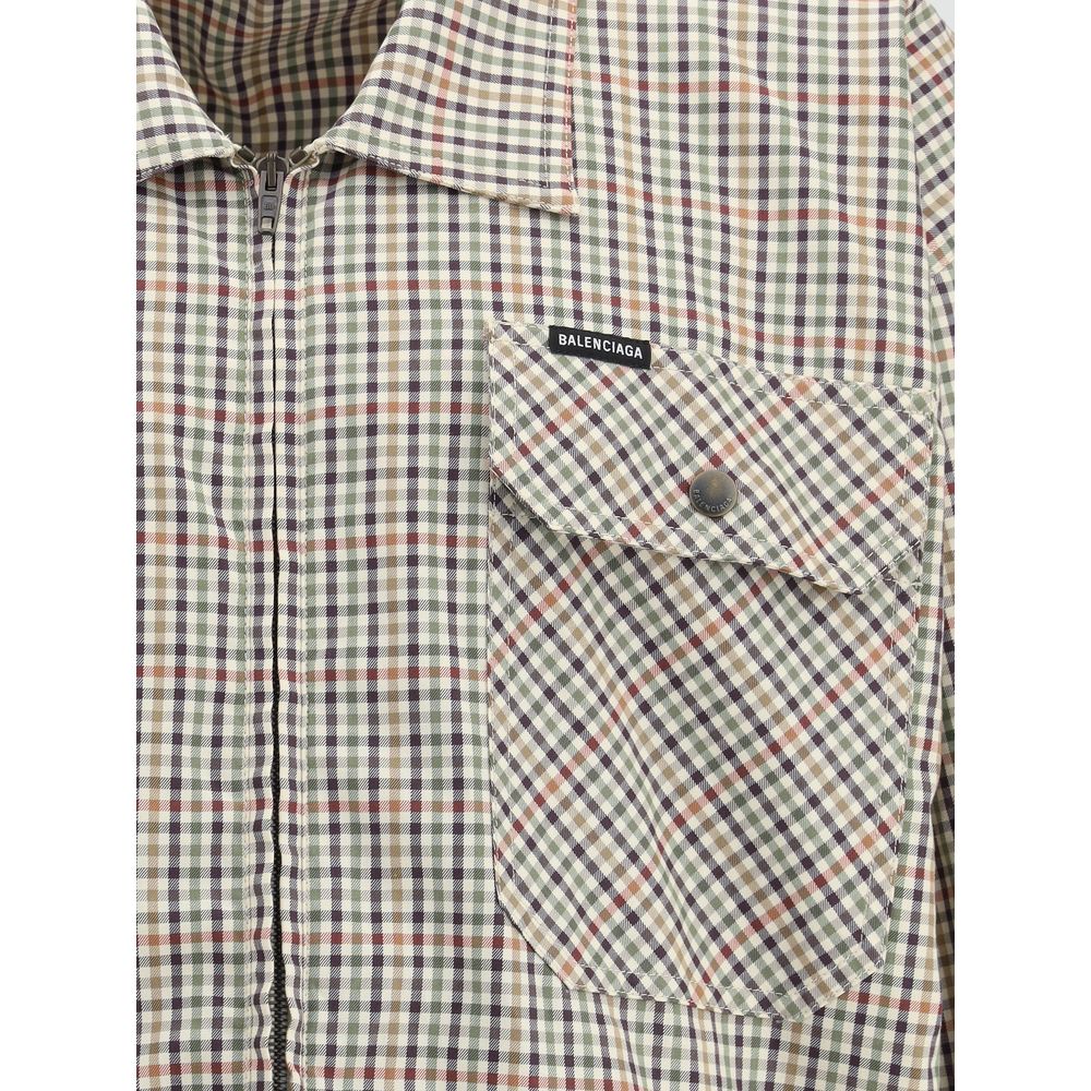 Balenciaga-Shirt mit Reißverschluss