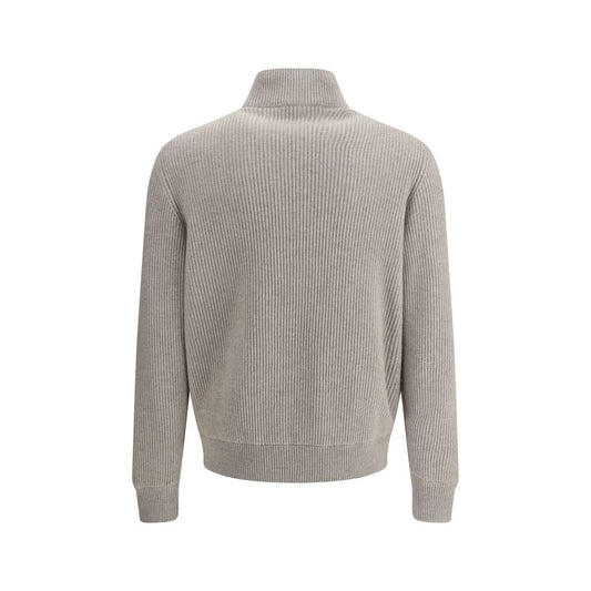 Brunello Cucinelli Graue Lederjacke