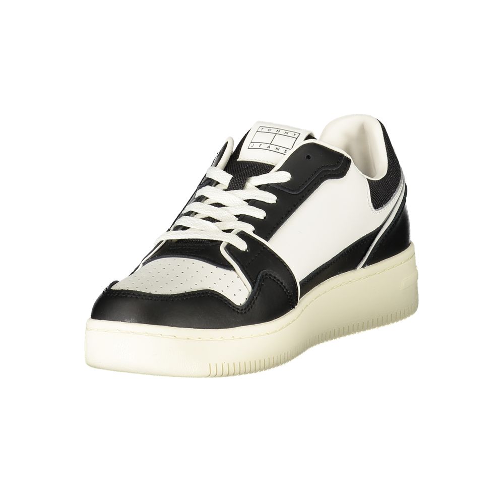 Tommy Hilfiger – Schwarze Leder-Sneaker für Herren