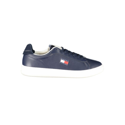 Tommy Hilfiger – Blaue Leder-Sneaker für Herren