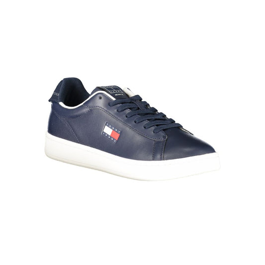 Tommy Hilfiger – Blaue Leder-Sneaker für Herren
