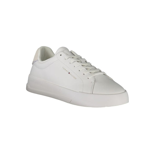Tommy Hilfiger – Weiße Leder-Sneaker für Herren