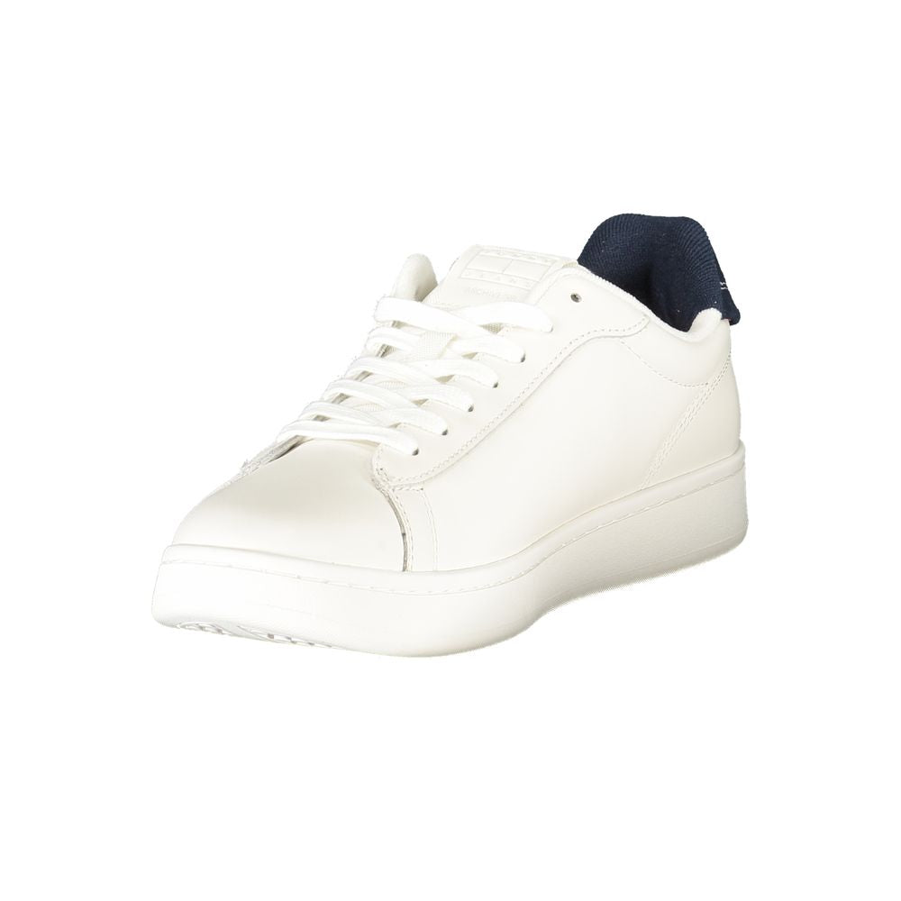 Tommy Hilfiger – Weiße Leder-Sneaker für Herren