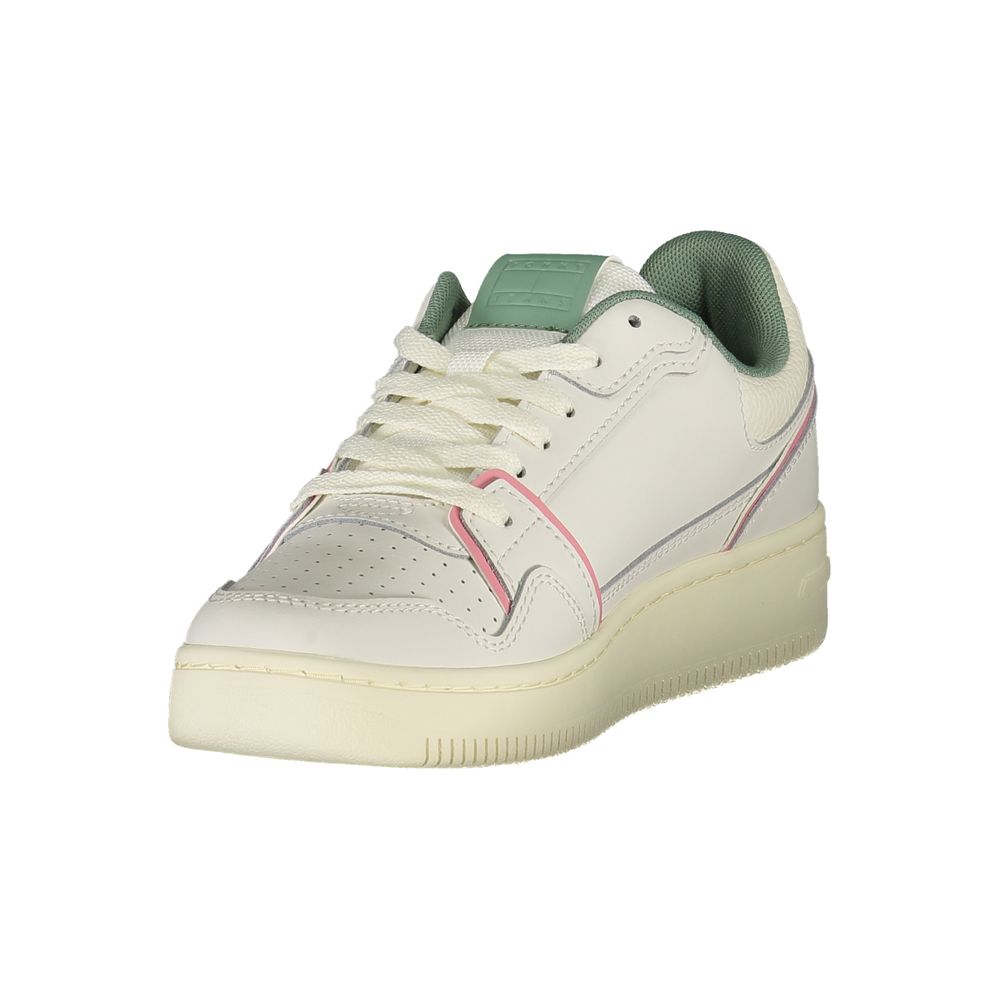 Tommy Hilfiger – Weiße Leder-Sneaker für Damen