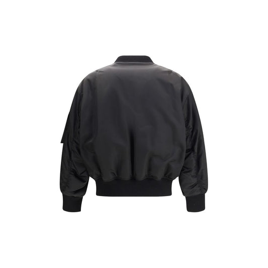 Saint Laurent Black Polyamide Bomber