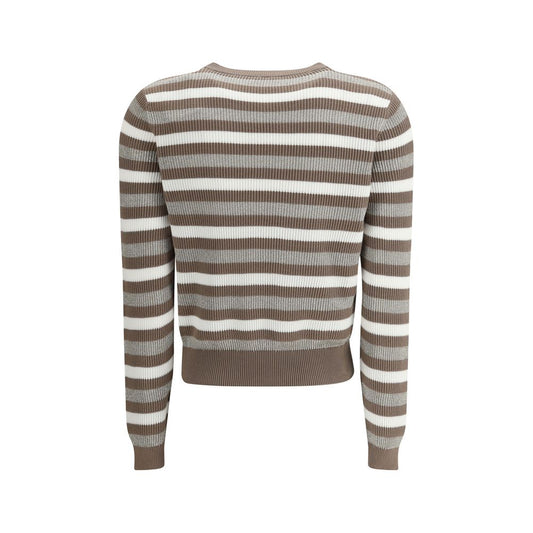 Brunello Cucinelli Funkelnder gestreifter Pullover