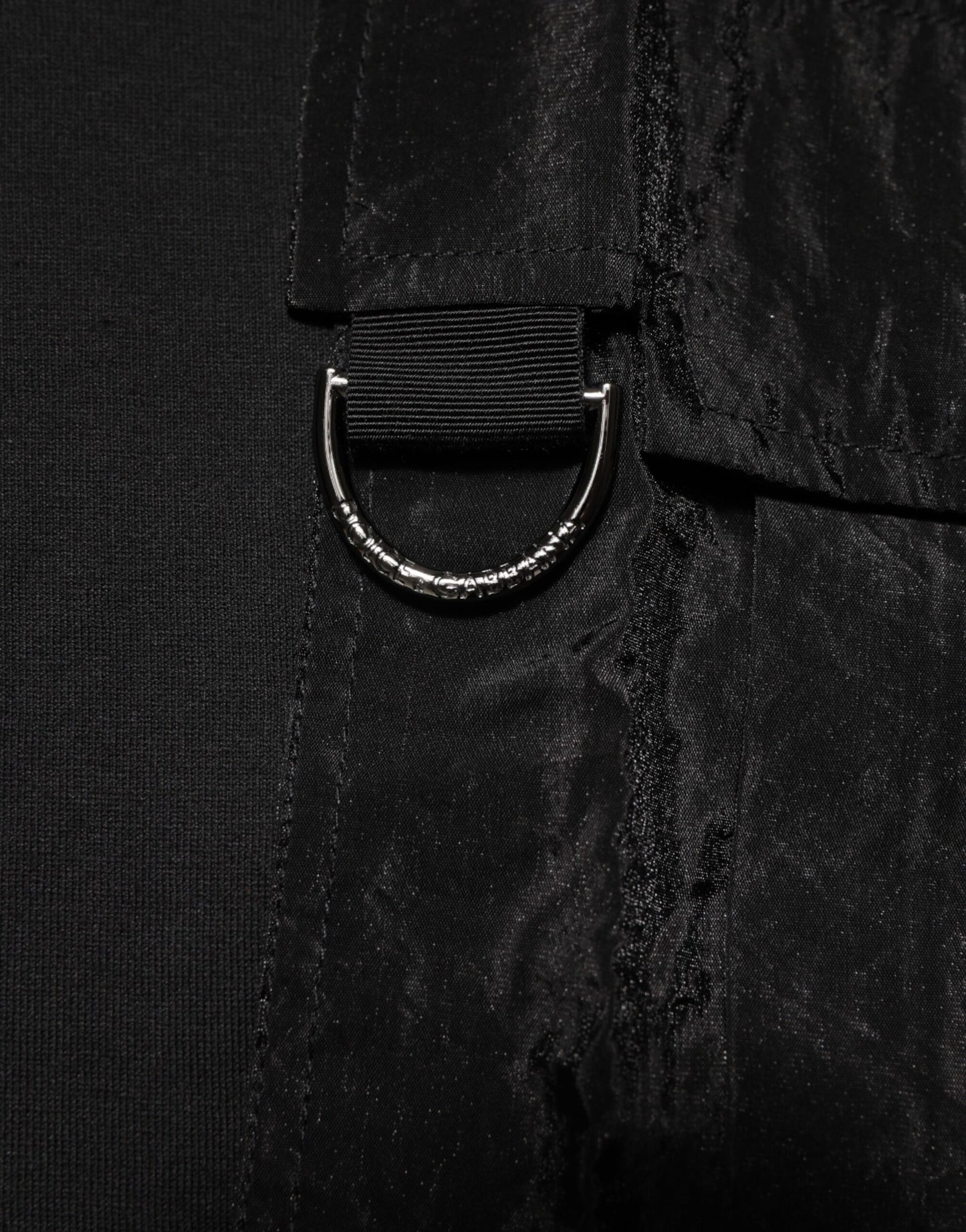 Dolce & Gabbana – Schwarzes Baumwoll-T-Shirt mit DG-Logo-Stickerei auf der Tasche