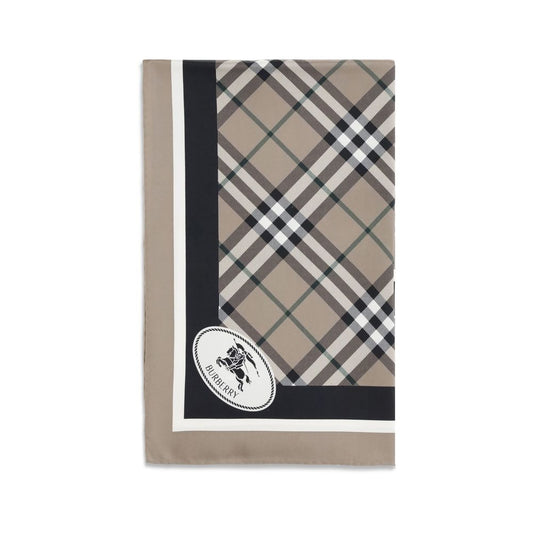 Burberry Beige Silk Scarf