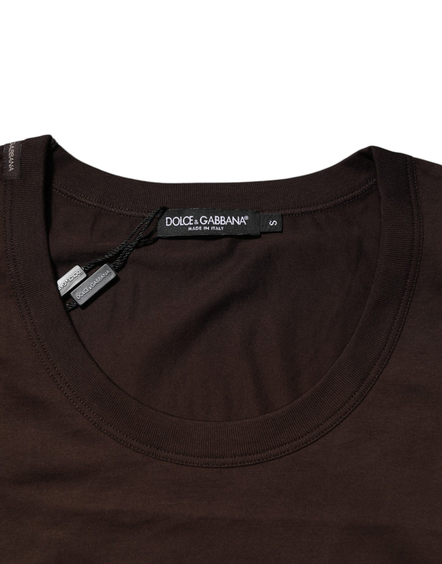 Dolce & Gabbana Braunes ärmelloses Unterwäsche-Tanktop aus Baumwolle für Herren