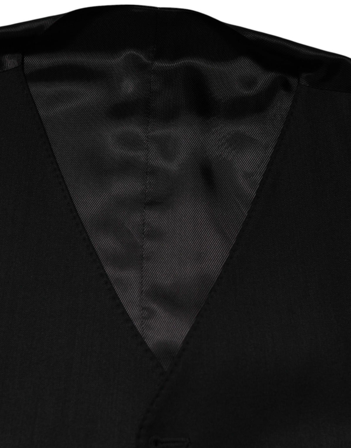 Dolce & Gabbana Schwarze Wollweste für formelle Anlässe