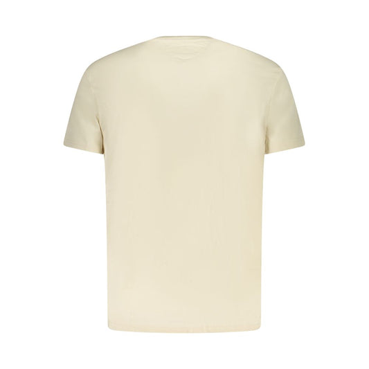 Tommy Hilfiger Beige Cotton Men's T-Shirt
