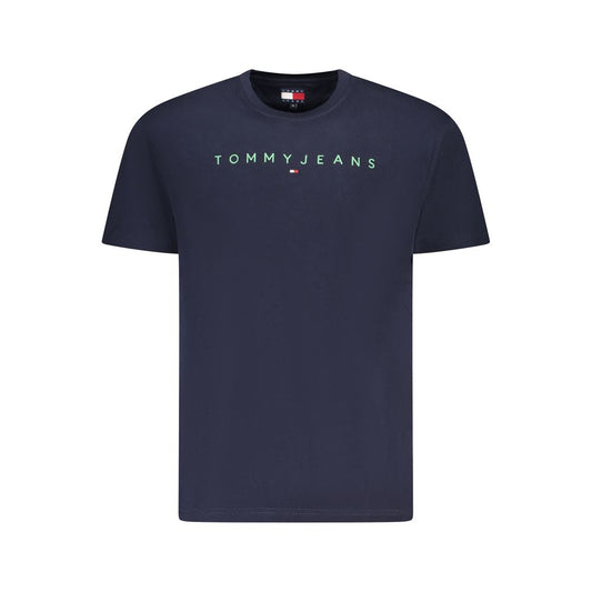 Tommy Hilfiger – Blaues Baumwoll-T-Shirt für Herren