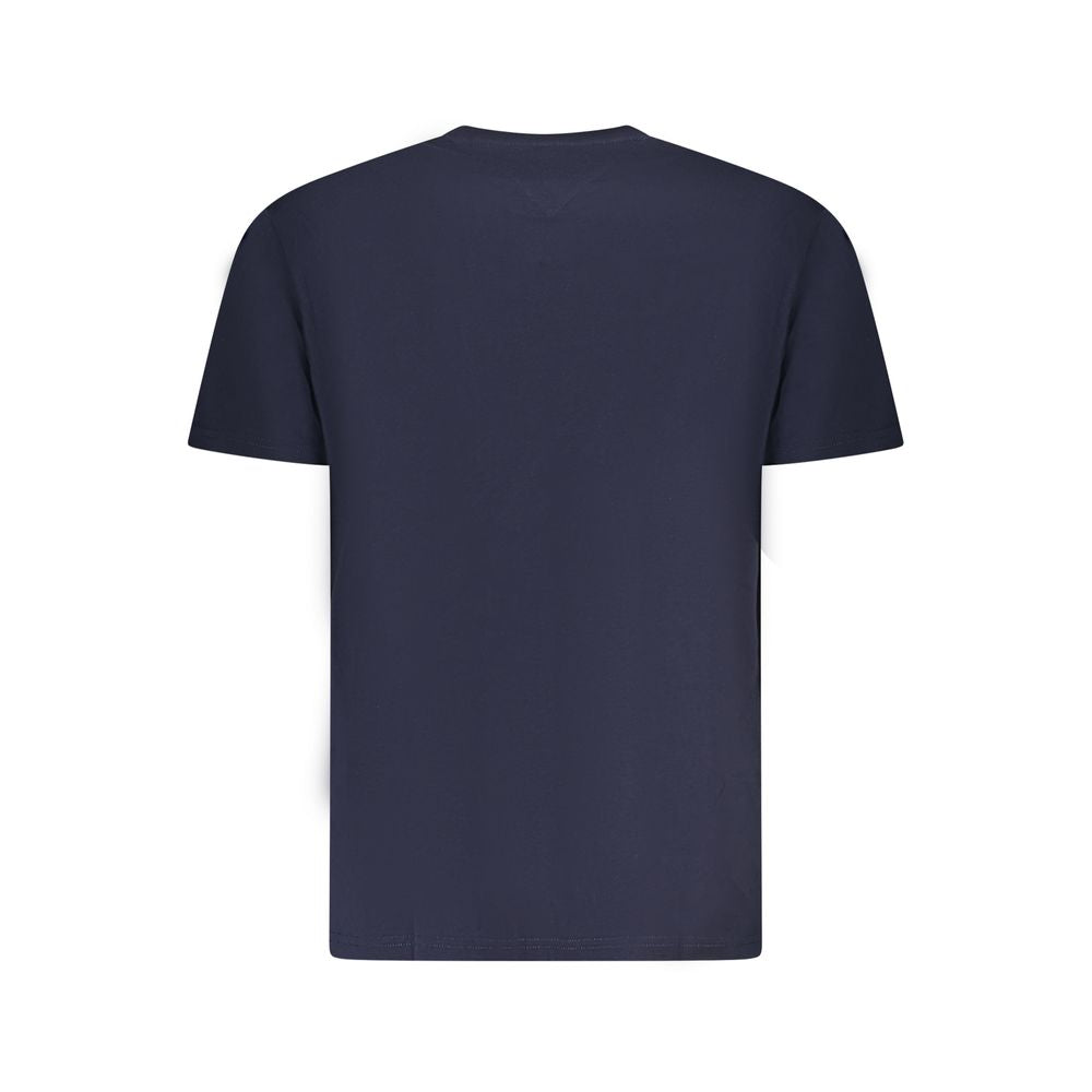 Tommy Hilfiger – Blaues Baumwoll-T-Shirt für Herren
