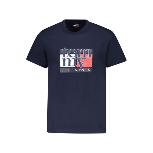 Tommy Hilfiger – Blaues Baumwoll-T-Shirt für Herren