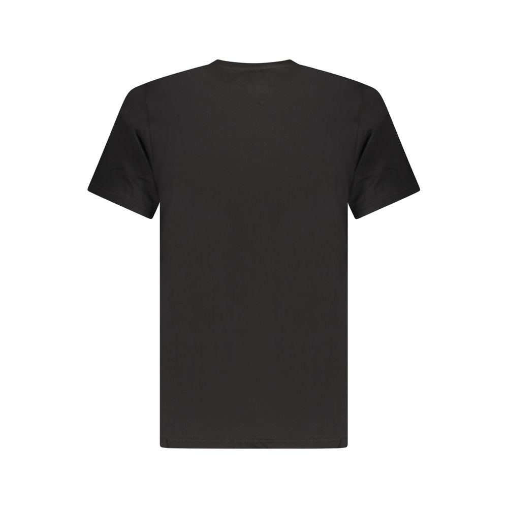 Tommy Hilfiger – Schwarzes Baumwoll-T-Shirt für Herren