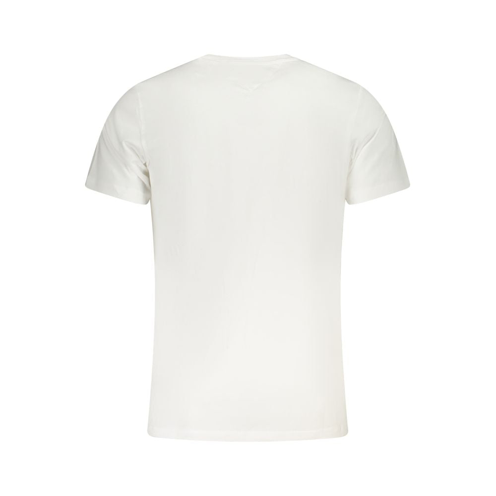 Tommy Hilfiger – Weißes Herren-T-Shirt aus Baumwolle
