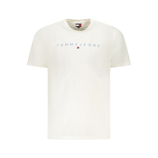 Tommy Hilfiger – Weißes Baumwoll-T-Shirt für Herren