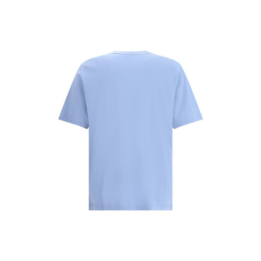 Maison Kitsuné Hellblaues Baumwoll-T-Shirt