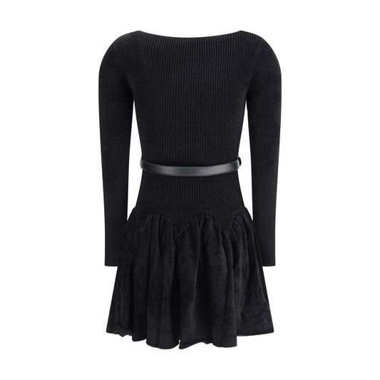 Self-Portrait Chenille-Strickkleid