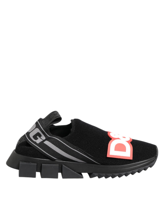 Dolce & Gabbana – Sorrento – Slipper-Sneaker in Schwarz und Grau
