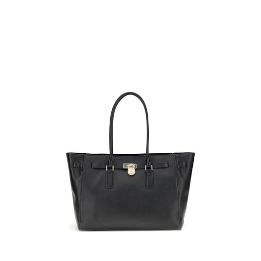 Michael Kors Schultertasche aus schwarzem Kalbsleder (Bos Taurus)