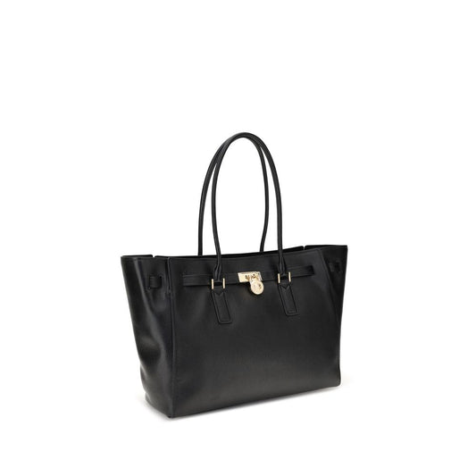 Michael Kors Schultertasche aus schwarzem Kalbsleder (Bos Taurus)